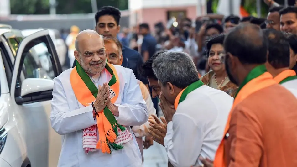 बंगाल भाजपा मुख्यमंत्री दावेदार सुवेंदु अधिकारी और अमित शाह कोलकाता बैठक