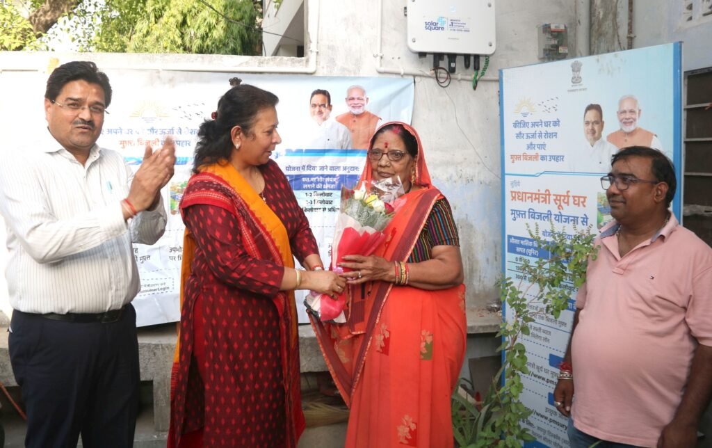 पीएम सूर्यघर योजना राजस्थान जयपुर में 2 लाखवां सोलर प्लांट इंस्टॉलेशन