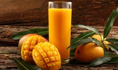 टोटापुरी आम और मैंगो पल्प आधारित पेय का प्रतीकात्मक चित्र
