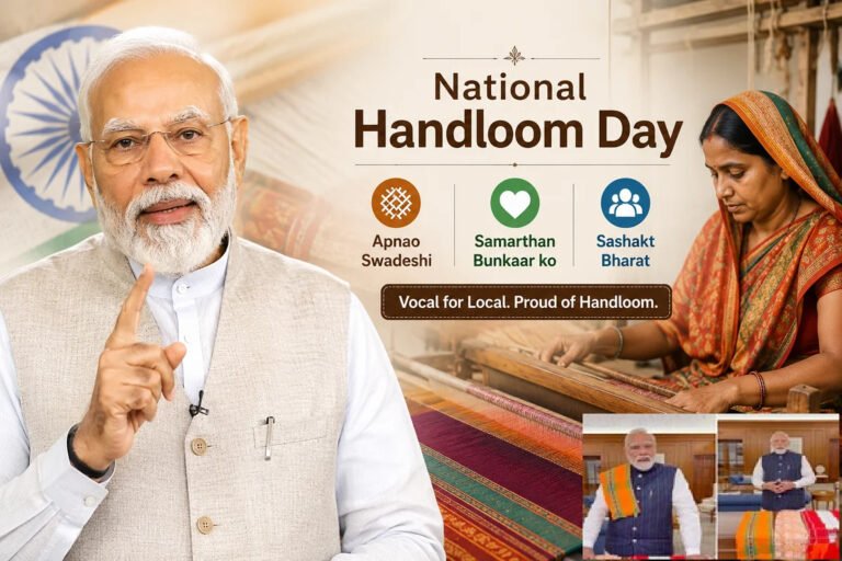 राष्ट्रीय हथकरघा दिवस पर मुख्यमंत्री भजनलाल शर्मा ने खरीदे हैंडलूम उत्पाद, दिया वोकल फॉर लोकल का संदेश