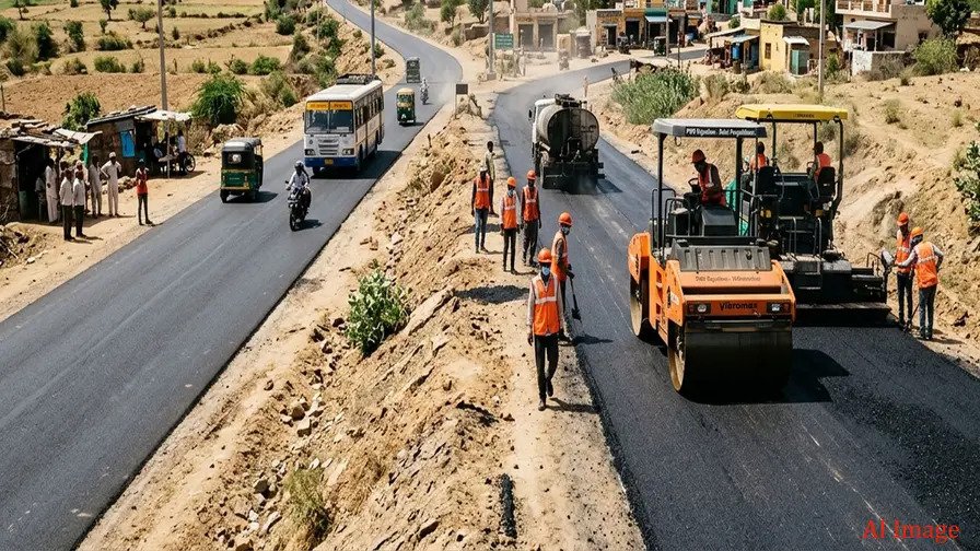राजस्थान अटल प्रगति पथ योजना गांवों में सड़क निर्माण