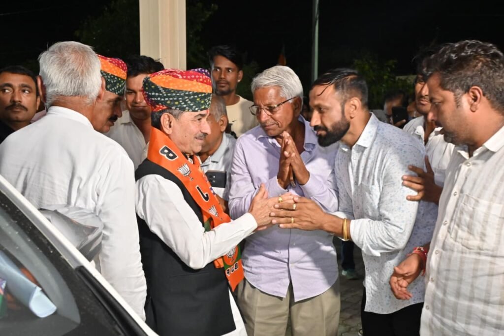 राजस्थान निकाय चुनाव में मदन राठौड़ का प्रचार