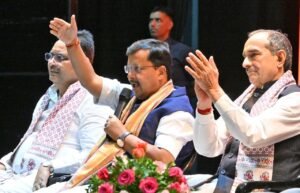 राजस्थान निकाय चुनाव के बाद 90 प्रचार रथ रवाना करते नितिन नवीन और भजनलाल शर्मा