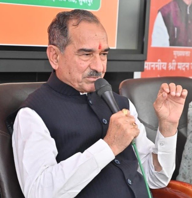भाजपा प्रदेश अध्यक्ष मदन राठौड़ का कांग्रेस पर बयान
